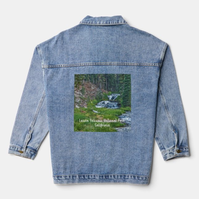 A Buck Rest at a Cascading River Denim Jacket (Back)