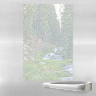 A Buck Rests at a Cascading River Magnetic Dry Erase Sheet