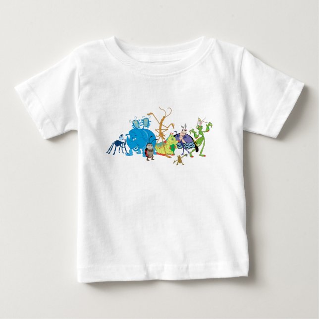 A Bug's Life Characters P.T. Flea Francis et. al. Baby T-Shirt (Front)