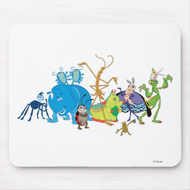 A Bug's Life Characters P.T. Flea Francis et. al. Mouse Pad (Front)