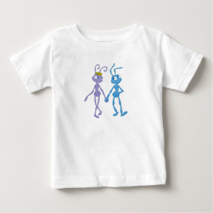 A Bug's Life Flik and Princess Atta holding hands Baby T-Shirt