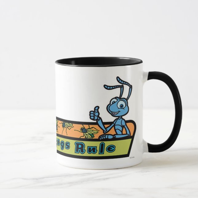 A Bug's Life Flik - Bugs Rule Disney Mug (Right)