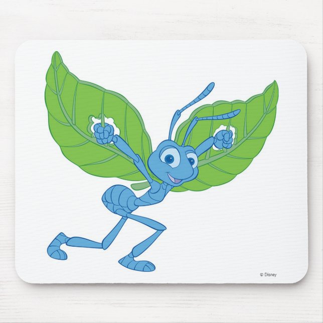 A Bug's Life Flik flying with leaves Disney Mouse Pad (Front)