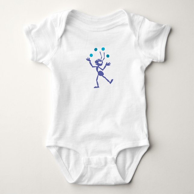A Bug's Life Flik juggling Disney Baby Bodysuit (Front)