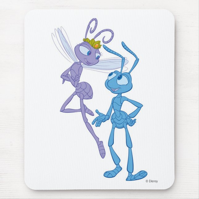 A Bug's Life Flik & Princess Atta Disney Mouse Pad (Front)