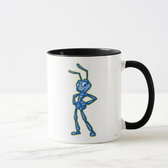 A Bug's Life Flik Standing Blue and Gold Disney Mug (Right)
