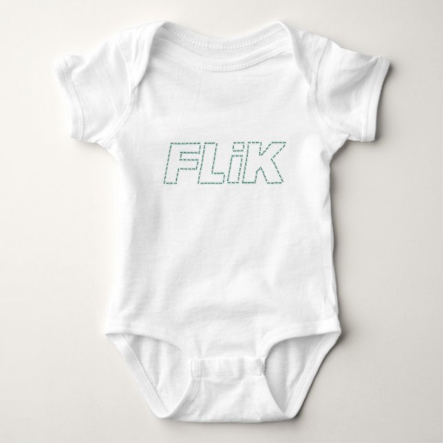 A Bug's Life "FliK" (text) Disney Baby Bodysuit (Front)