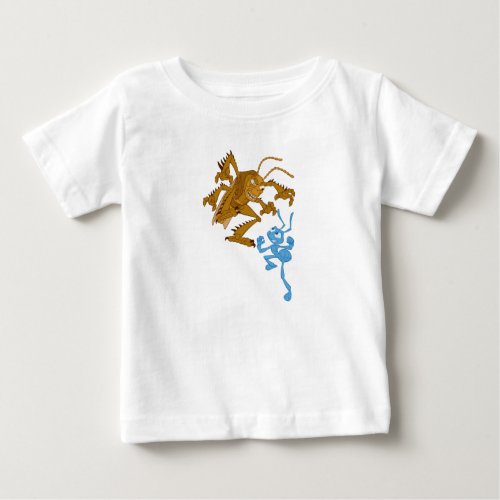 A Bugs Life Hopper and Flik fighting Disney Baby T_Shirt