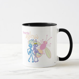 A Bug's Life Princess Atta and Flik Hearts Aglow Mug