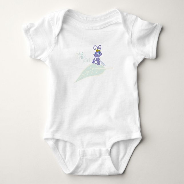 A Bug's Life Princess Atta smiling Disney Baby Bodysuit (Front)
