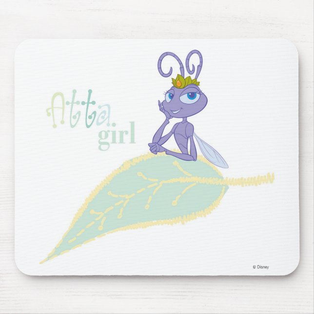A Bug's Life Princess Atta smiling Disney Mouse Pad (Front)