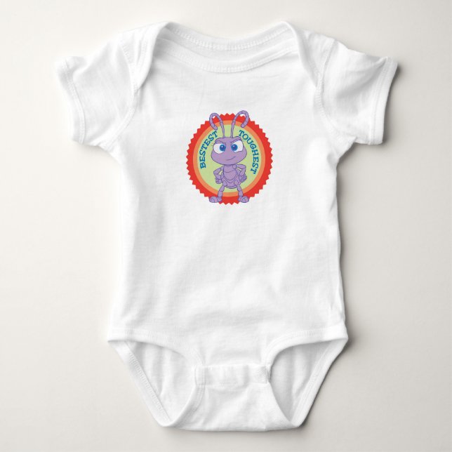 A Bug's Life Princess Dot "Bestest, Toughest" Baby Bodysuit (Front)