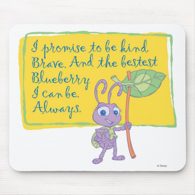 A Bug's Life Princess Dot Pledge Disney Mouse Pad (Front)