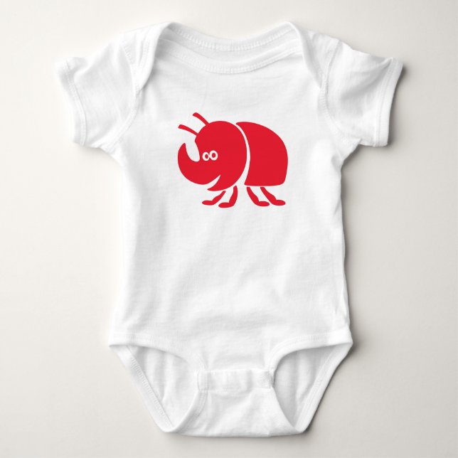 A Bug's Life's Dim in Red Disney Baby Bodysuit (Front)