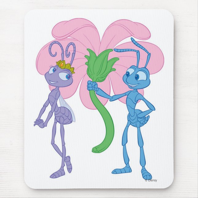 A Bug's Life's Flik and Princess Atta Disney Mouse Pad (Front)