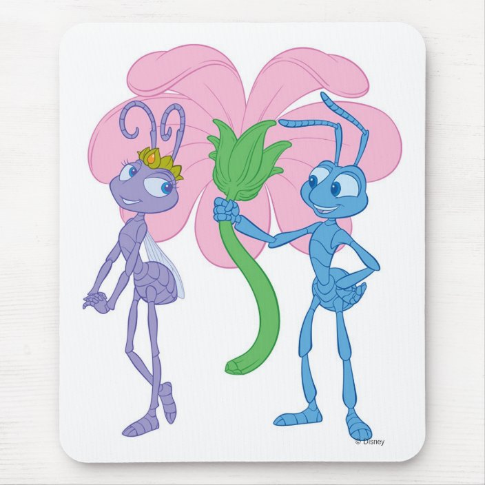 A Bug's Life's Flik and Princess Atta Disney Mouse Pad | Zazzle.com