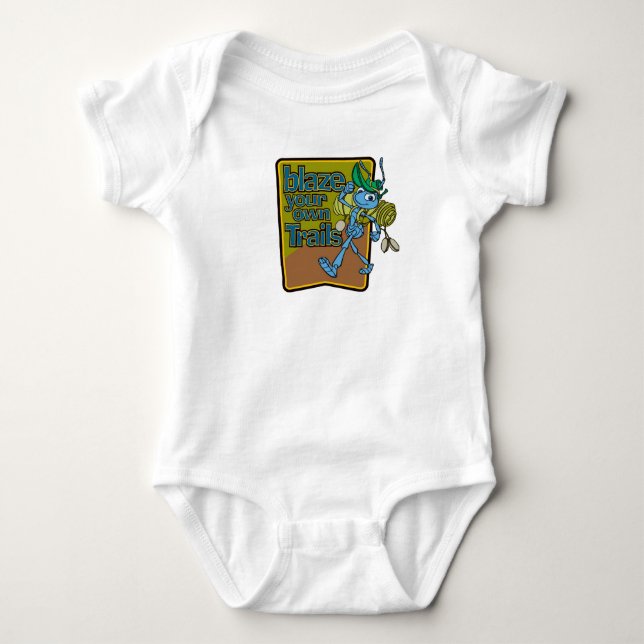 A Bug's Life's Flik "Blaze Your Own Trails" Disney Baby Bodysuit (Front)