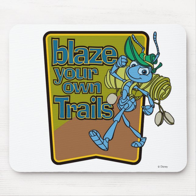 A Bug's Life's Flik "Blaze Your Own Trails" Disney Mouse Pad (Front)