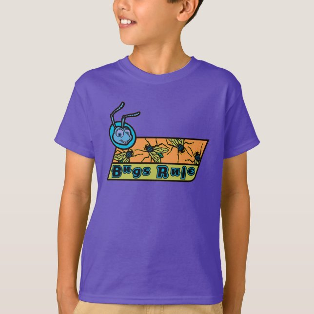 A Bug's Life's Flik "Bugs Rule" Disney T-Shirt (Front)