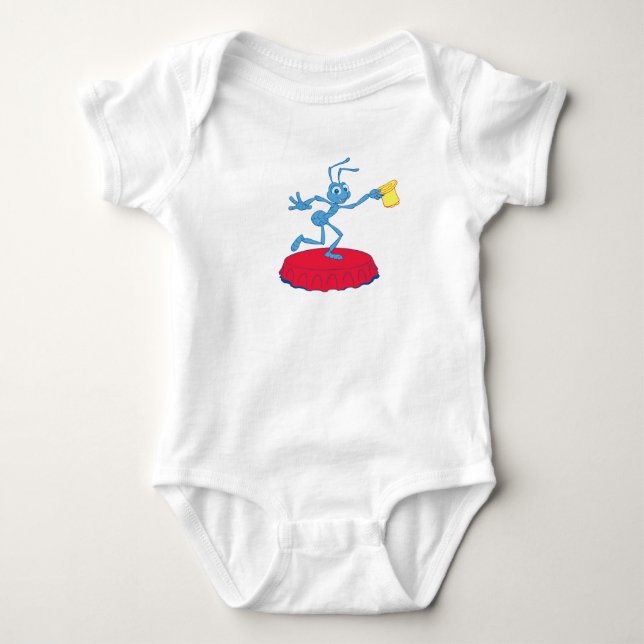 A Bug's Life's Flik Doing Act Disney Baby Bodysuit (Front)