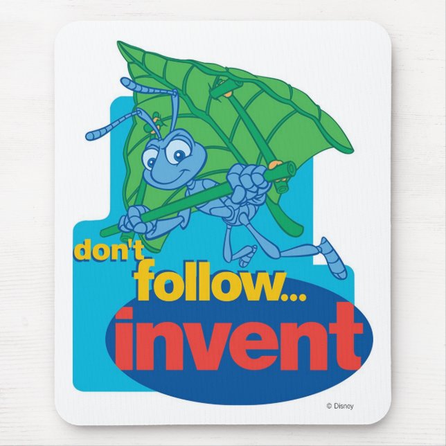 A Bug's Life's Flik "Don't Follow� Invent" Disney Mouse Pad (Front)