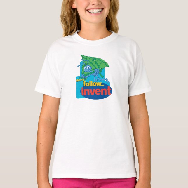 A Bug's Life's Flik "Don't Follow� Invent" Disney T-Shirt (Front)