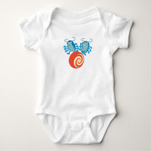 A Bug's Life's Tuck And Roll playing Disney Baby Bodysuit