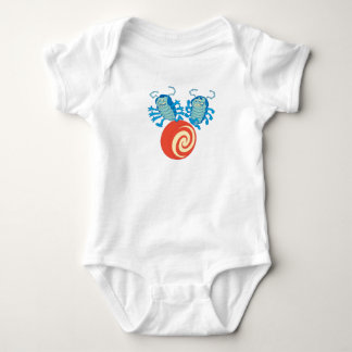 A Bug's Life's Tuck And Roll playing Disney Baby Bodysuit