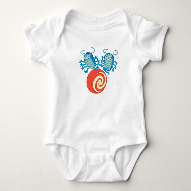 A Bug's Life's Tuck And Roll playing Disney Baby Bodysuit (Front)