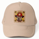 A Bulldog Firefighter Trucker Hat
