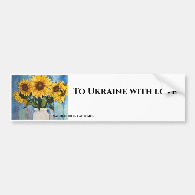 A Bumper sticker support for Ukraine (Front)