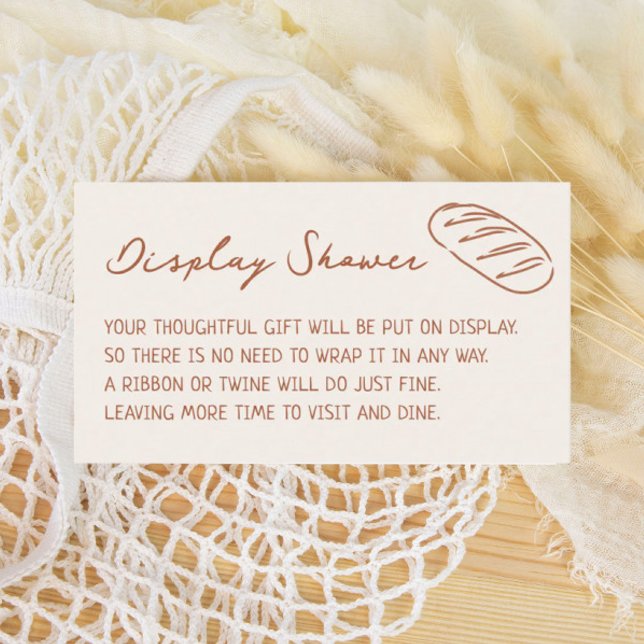 A Bun in the Oven Baby Shower Display Shower Enclosure Card (Creator Uploaded)