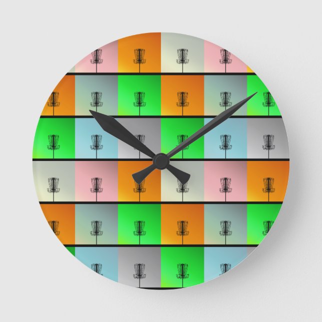 A Bunch of Baskets Round Clock (Front)