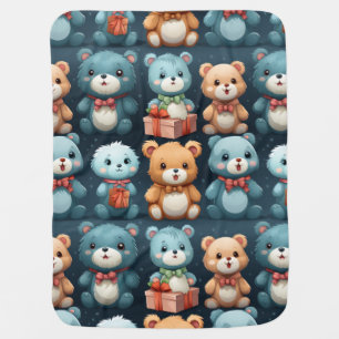 A Bunch Of Bears Baby Blanket