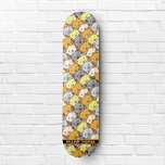 A Bunch of Cats Pattern Personalized Skateboard<br><div class="desc">The fun and cute skateboard design features a seamless pattern of colorful cat heads.  It is easy to personalize with your kids' name,  and perfect for boys or girls.</div>