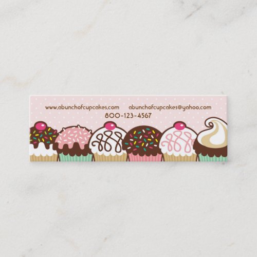 A Bunch of Cupcakes Mini Business Card