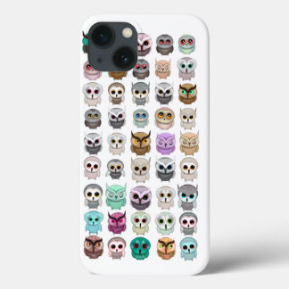 A Bunch of Cute Owls Design iPhone 13 Case