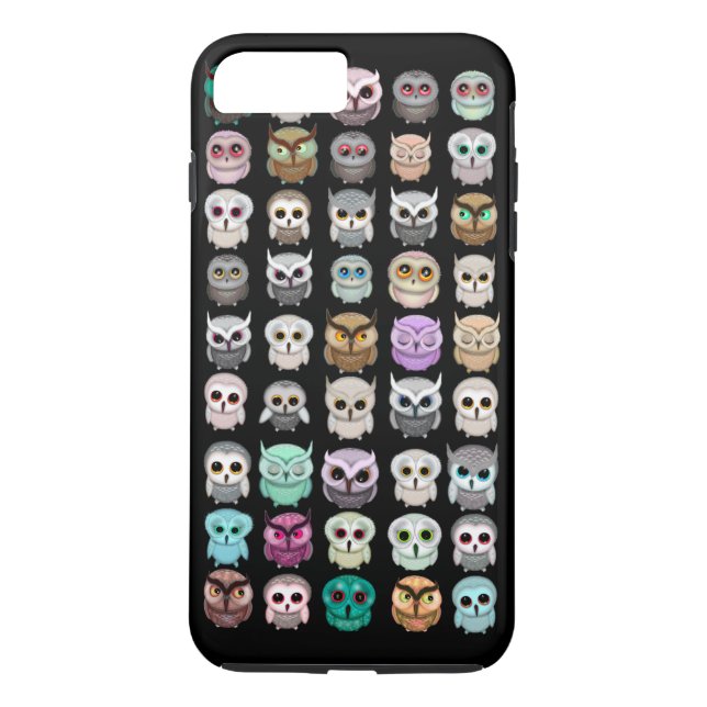 A Bunch of Cute Owls Design Case-Mate iPhone Case (Back)