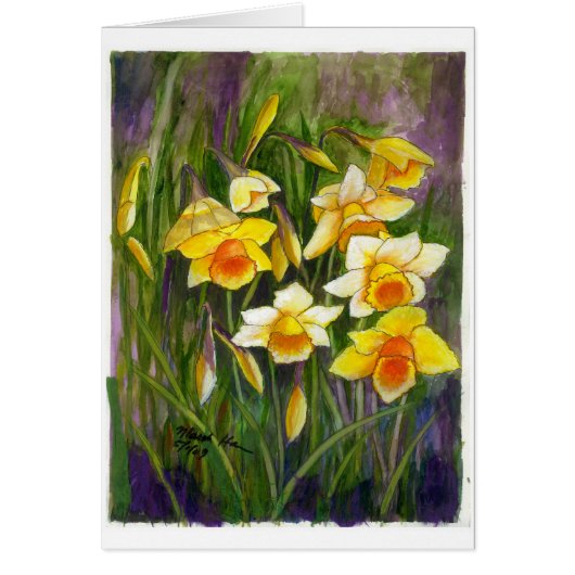 A bunch of daffodiles cards (Front)