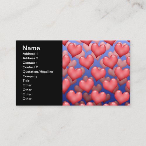 A Bunch of Hearts Business Card