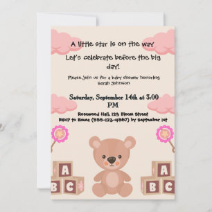 A Bundle of Joy Awaits, Baby shower invitations