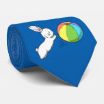 A Bunny And A Ball Tie at Zazzle