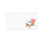 A Bunny And A Deckchair Address Labels at Zazzle