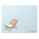 A Bunny And A Deckchair Notepad at Zazzle