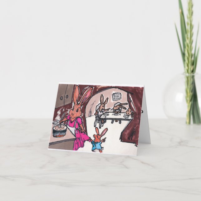 A bunny card for Mom's or Grandmothers (Front)