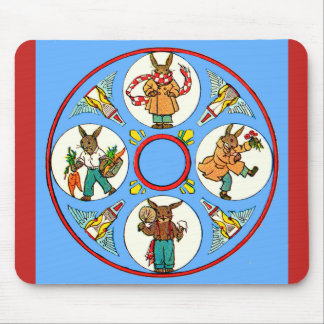 a bunny’s four seasons mouse pad