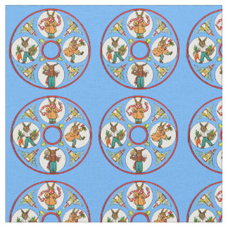a bunny’s four seasons print fabric