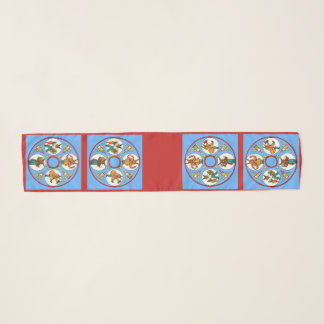 a bunny’s four seasons print scarf