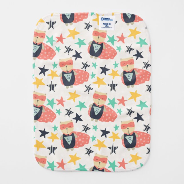 a burp cloth (Back)