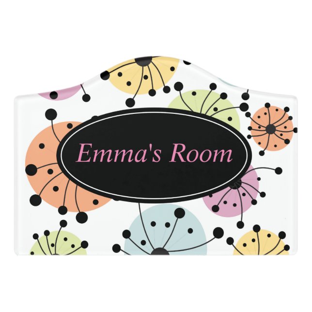 A Burst of Color Door Sign (Small Crest Front)